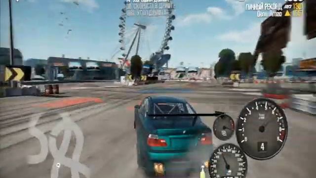 Дрифт в NFS Shift 2 на BMV M3 E46 смотреть онлайн