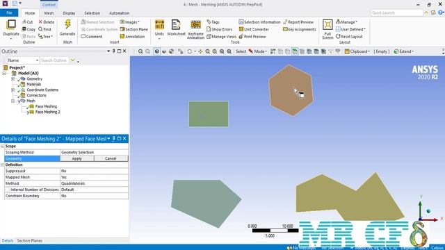ANSYS Meshing Full Free Course, Session 4.3: Face Meshing смотреть онлайн