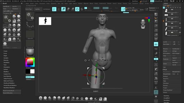 How to Sculpt nice breasts in real time zbrush, blender, mudbox смотреть онлайн
