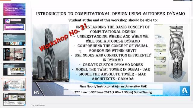 Introduction to Computational Design Using Autodesk Dynamo Workshop_Day 1 - Part 1 _English & Arabi смотреть онлайн