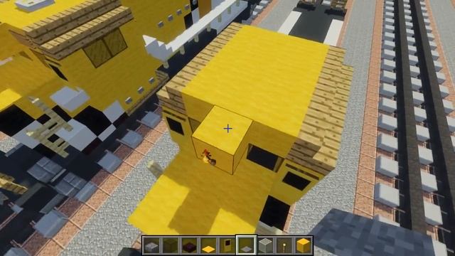 Minecraft GTA V Freight Train Locomotive Tutorial смотреть онлайн