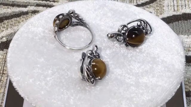 Гарнитур А075 «Тигровый глаз» смотреть онлайн