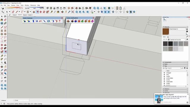 Working with Plugin Fredo6_FredoScale & Fredo6_Joint Push Pull in SketchUp 2022 смотреть онлайн