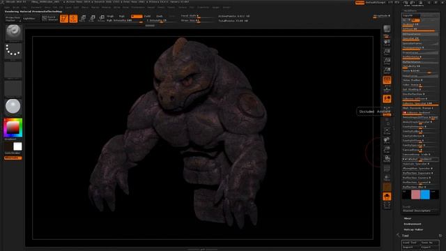 Poly Painting In ZBrush 006 Creating Custom Materials смотреть онлайн