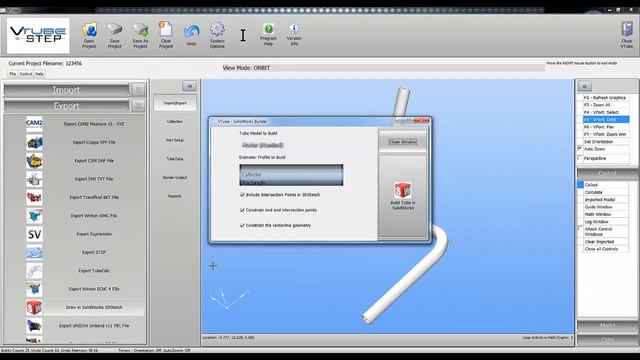 Automatically building parametric tubes in SolidWorks with VTube-STEP смотреть онлайн