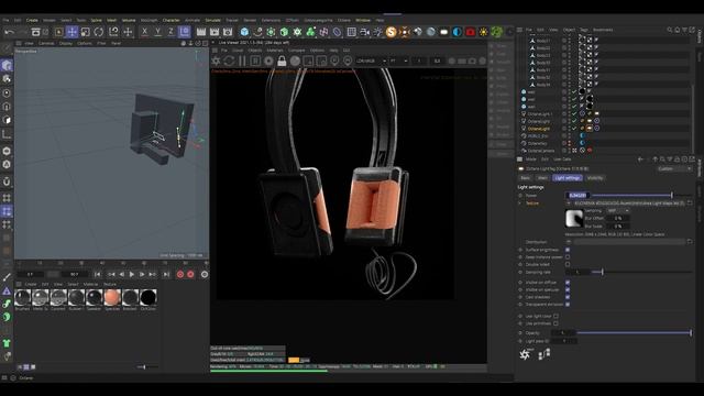 Modeling 3D Headphone Fusion 360 C4D tutorial octane render adobe stock image смотреть онлайн