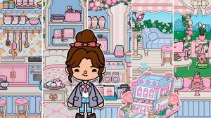 Гостинная Розовое драже 🧁 Большое обустройство Тока Бока 🍩