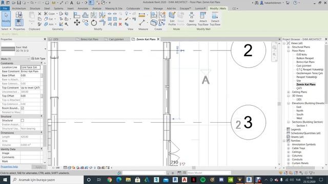 REVIT 2020 | GİYDİRME CEPHE | CURTAIN WALL | PROJEYE DEVAM 18 смотреть онлайн