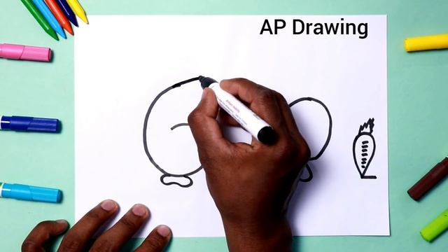 खरगोश का चित्र आसानी से कैसे बनाएं how draw cute Rabbit from 60 number step by step learning drawin смотреть онлайн