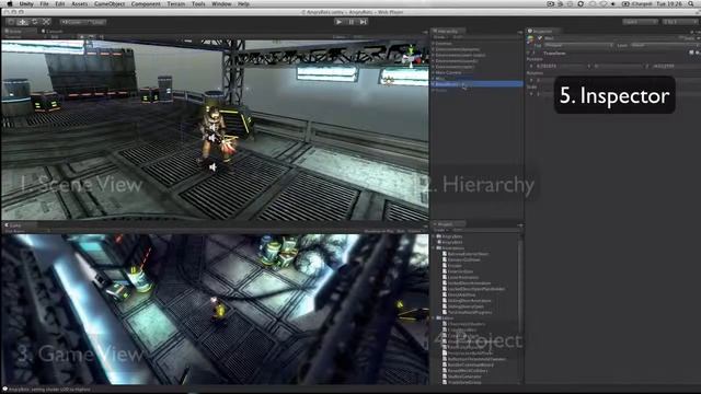 Unity обзор интерфейса Оффициальный переведенный тутариал смотреть онлайн
