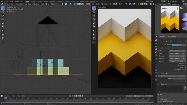 Graphic posters with Blender смотреть онлайн