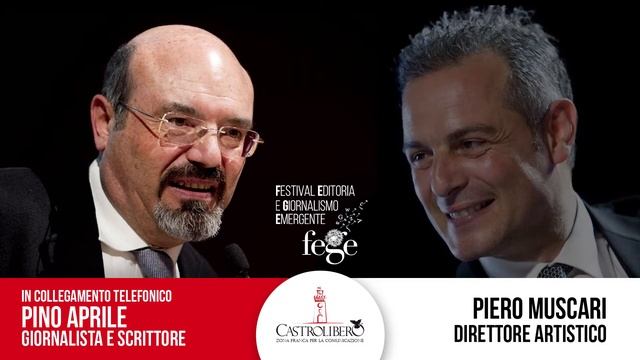 Pino Aprile: L'Intervista Telefonica | FEGE - Festival Del Giornalismo