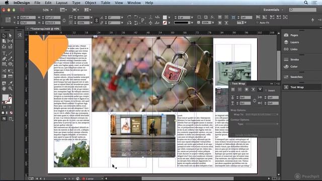 Text Wrap in InDesign CC смотреть онлайн