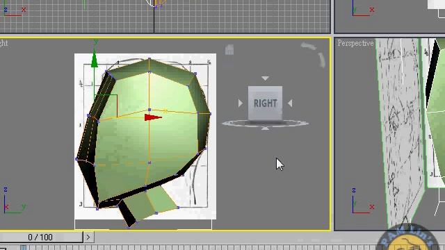 3dsMax modeling tutorial - low polygon of soldier head смотреть онлайн