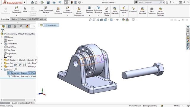26-Mating the Wheel Method 2 for SOLIDWORKS 2020 смотреть онлайн