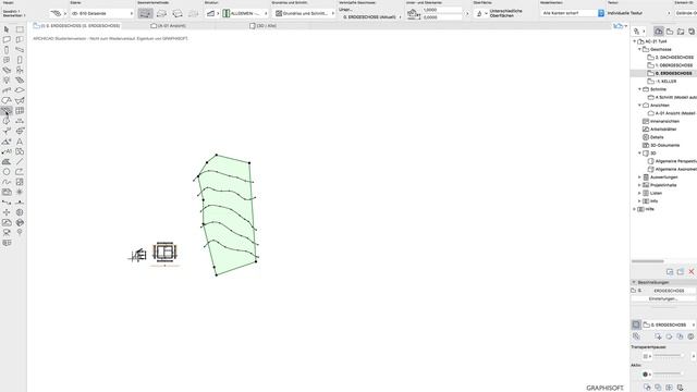 Archicad 21 Freiflächenwerkzeug mit Höhenschichtenlinien und SOE смотреть онлайн
