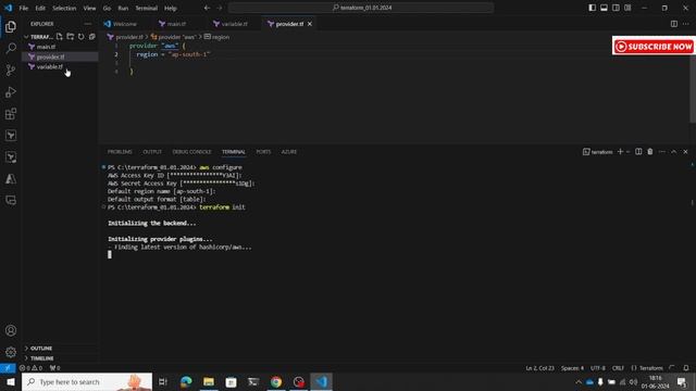 Create terraform variables using command line #terraform with AWS смотреть онлайн