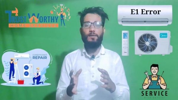 Midea AC E1 Error Code || How To Solve E1 Error Code In Midea AC || Trustworthy Home Services