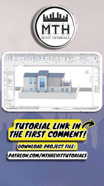 Modern House in Revit #shorts смотреть онлайн