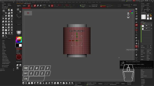 Another quick way to create a hole in an object.ZBrush смотреть онлайн