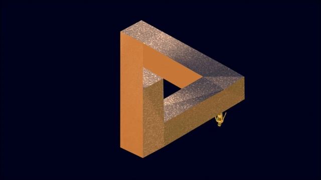 PENROSE TRIANGLE EXPLAINED (OPTICAL ILLUSION, IMPOSSIBLE OBJECT, #3D, #BLENDER) смотреть онлайн