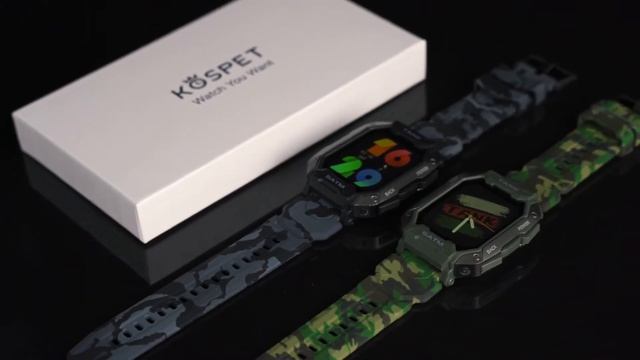 KOSPET TANK M1 Outdoor Sports Rugged Smartwatch 1.72'' 280*320 Full-touch Screen смотреть онлайн