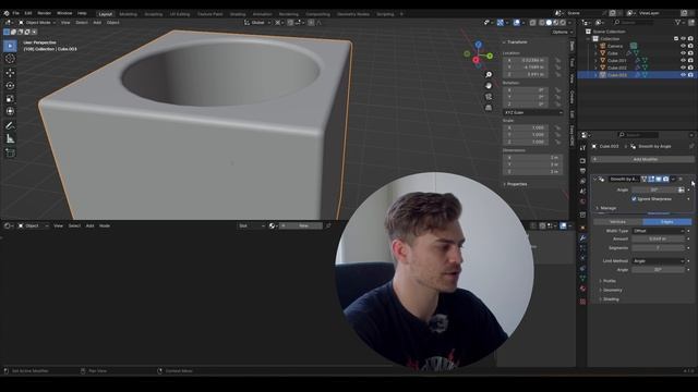 How to Shade Smooth in Blender 4.1 смотреть онлайн