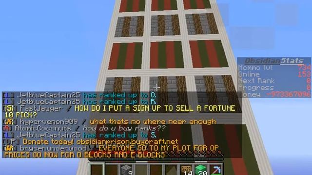 Lydia91 showing off obsidian prison server. смотреть онлайн