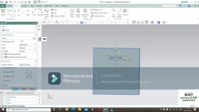 how to write text in NX смотреть онлайн