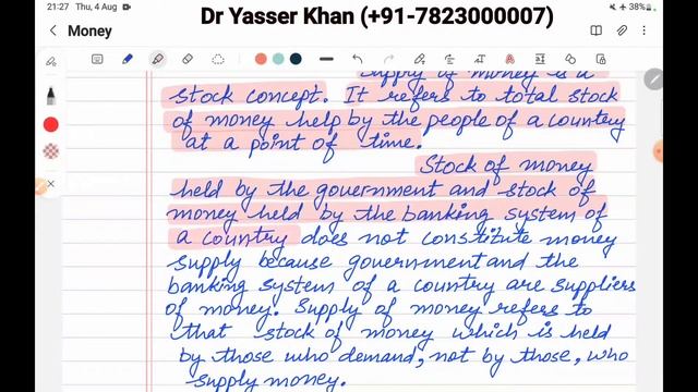 Supply Of Money | Meaning Of Supply Of Money | Money Supply | Economics | Macroeconomics | CUET UGC