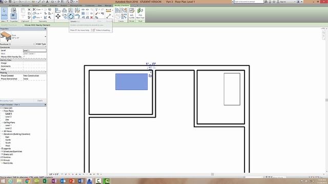 Beginner Tutorial 4 - Autodesk Revit 2016 - Interior Walls, Plumbing, and Components Part 1 смотреть онлайн