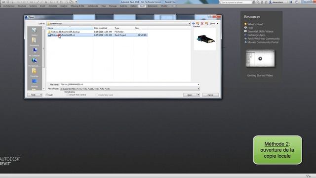 3 Méthodes ouverture projets Revit Server + Vault Professional 2014 смотреть онлайн