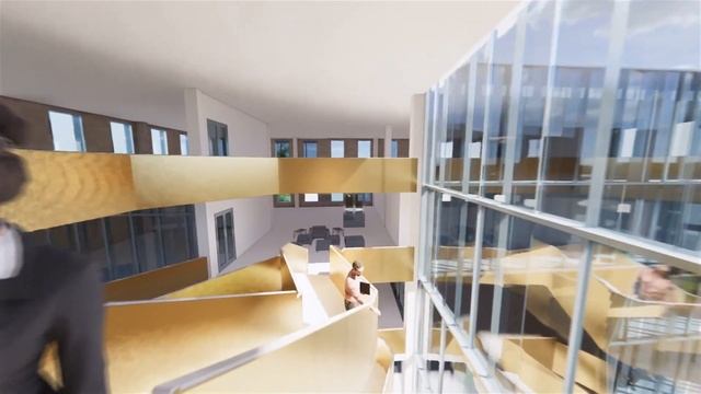 Architectual Visualiation, Enscape 3D, Archicad, modern office centre in Kharkov, Ukraine смотреть онлайн