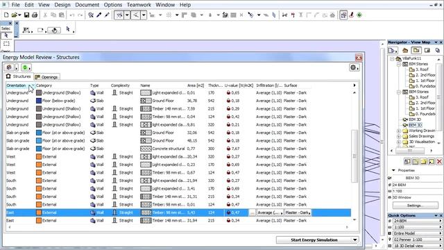 ARCHICAD Energy Evaluation - Structures List Display смотреть онлайн