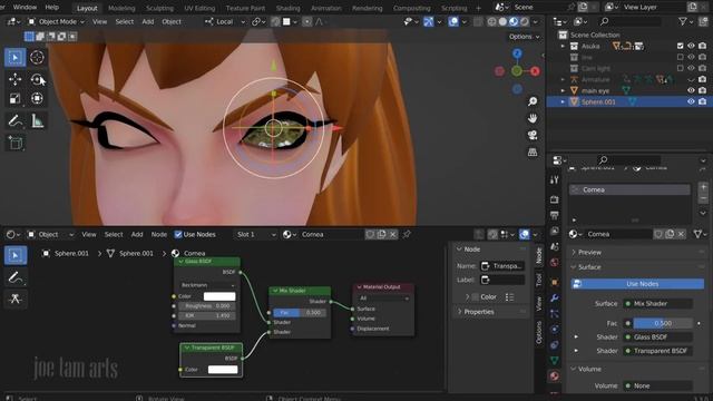Blender Eye Ball Tutorial | Asuka langley I Anime girl смотреть онлайн