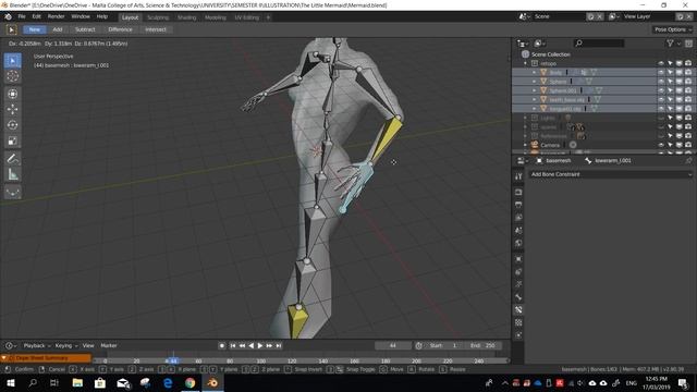 The Little Mermaid (Blender 2.8 Timelapse) смотреть онлайн