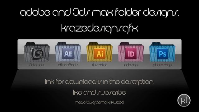 3Ds Max and Adobe Folder Icon Designs | By KrazeDesignsGFX смотреть онлайн
