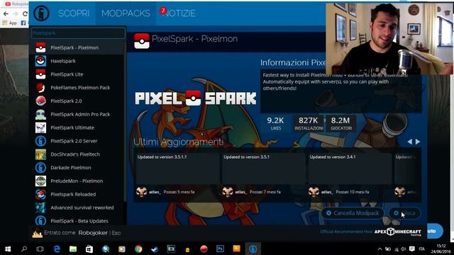 TUTORIAL: come installare la Pixelmon [Minecraft ITA] by Robojoker смотреть онлайн