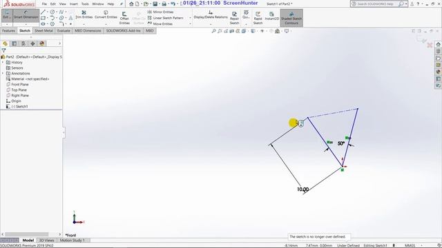 Two Position Synthesis Using Solidworks смотреть онлайн