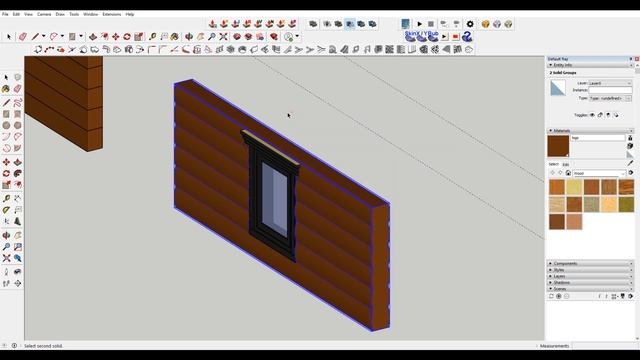 Creating Wall Openings in Sketchup смотреть онлайн
