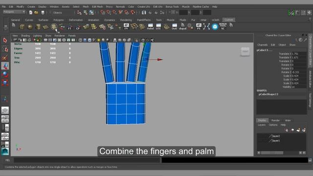 3D Hand Modeling tutorial смотреть онлайн