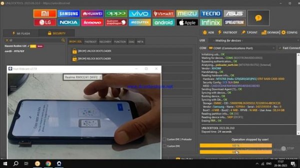 redmi 12c screen lock and frp bypass with unlock tool