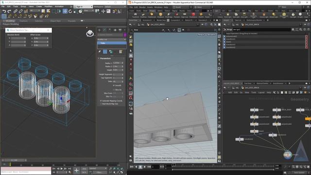 3DS MAX to HOUDINI - Transition - Let's build a Lego brick (Part 2 of 2) смотреть онлайн