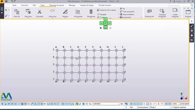How to Create Reinforced Concrete Building | Tekla Structures 2017i смотреть онлайн