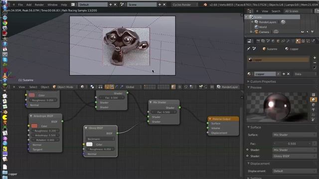 Blender 2.6 Copper Material Tutorial (Cycles) смотреть онлайн