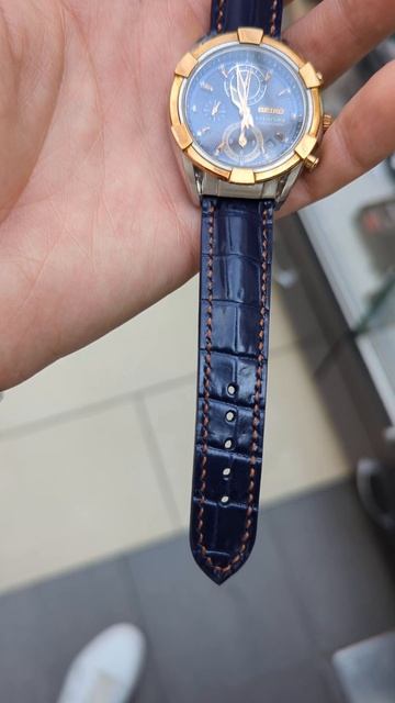 Ремешок ручной работы на часы Seiko смотреть онлайн