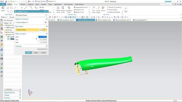 Nx Dersleri - Section Curve смотреть онлайн