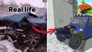 Аварии на реальных событиях в ВАЗ краш тест симулятор 2 #7