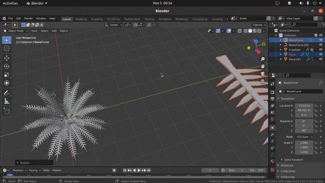 Blender 2.92 -Coconut tree or Palm tree modelling tutorial смотреть онлайн