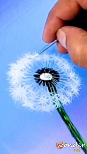 Dandelion Flower Painting #Acrylicpainting #canvaspainting #Nifepainting #Artist #easydrawing #art